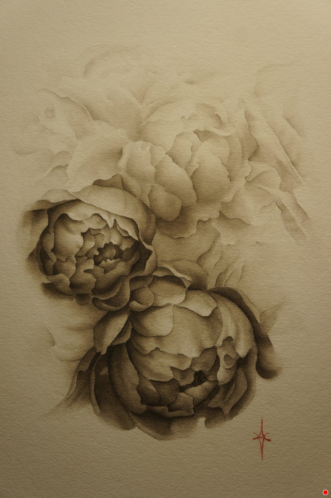 Vintage peonies (Reproduction/Print)
